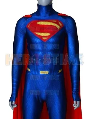 Size Medium NEW Superman Bodysuit Cape Superhero Costume Mens • £37.99