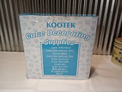 KOOTEK Cake Decorating Supplies Baking Kit - New In Box - Turntable And Tools • £18