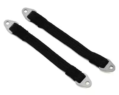 Hot Racing 95mm Suspension Travel Limit Straps (2) (Silver) [HRASLS95T1808] • $6.88