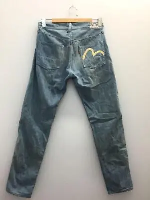 EVISU Straight Jeans Denim Indigo 31 Used • $218.74