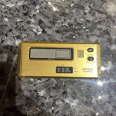 ⏰ Vintage Seiko Japan Quartz LCD Travel Digital Alarm Clock Untested • $39.99