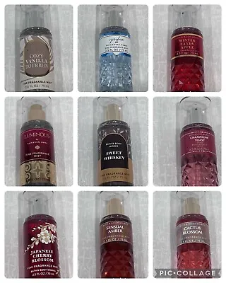 Bath & Body Works Fine Fragrance Mist 2.5 Oz Mini Travel Spray Splash You Pick • $10.99