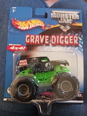 $5.99 • Buy Hot Wheels Grave Digger Monster Jam Monster Truck 4x4 2002 Metal Base 1:64