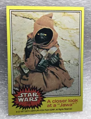 Vintage Original 1977 TOPPS STAR WARS #175 A CLOSER LOOK AT A JAWA Photo Artwork • $9.99