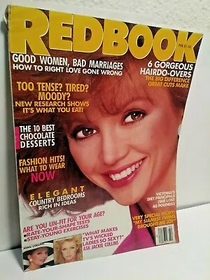 REDBOOK Magazine February 1987 VICTORIA PRINCIPAL Jackie Collins  MM 1466 • $7.90