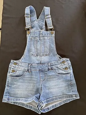 Blue Spice Women’s Denim Jean Shorts Overalls Medium Wash Junior Size 7 • $8