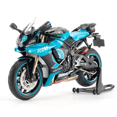  1:12 YAMAHA R1 R1M SUPERBIKE Diecast Motorcycle Model Toys  • £21