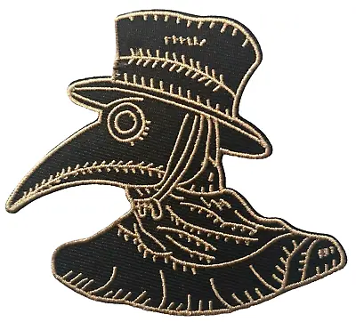 Steam Punk Raven Skeleton Plague Dr Crow Pagan Embroidered Patch Iron On Gothic • £3.99