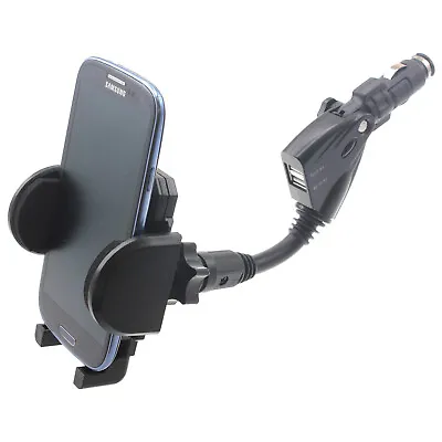 For Samsung Galaxy S20 S21 S22 A13 A23 A53 - CAR MOUNT CHARGER HOLDER DC SOCKET • $21.13