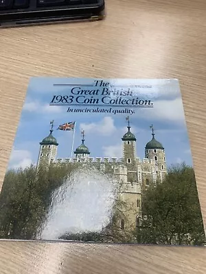 The Great British 1983 Coin Collection 8 Uncirculated  Coins Set Royal Mint • £10