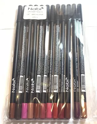 Set Of 12 Nabi Long Pencil Lip Liner L47 Bright Pink ￼Various Lipliner NEW • $14.50