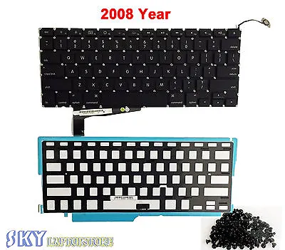 New Original APPLE Macbook Pro Unibody 15  A1286 Keyboard Backlight 2008+Screws • $24.95