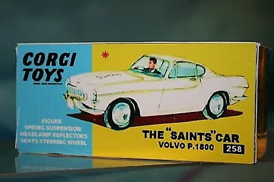 Corgi Toys The Saints Car Volvo P.1800 Reproduction Box ONLY  258 • £5.45