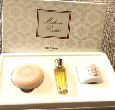 £29.99 • Buy Madame Rochas Eau De Parfum 3ml & CREAM SOAP & PERFUMED BODY CREAM  LUXURY SET