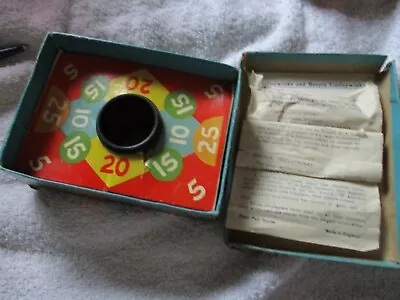 Tiddley Winks And Hoopla Game With Full Instructions From 50's Approx • £3.50