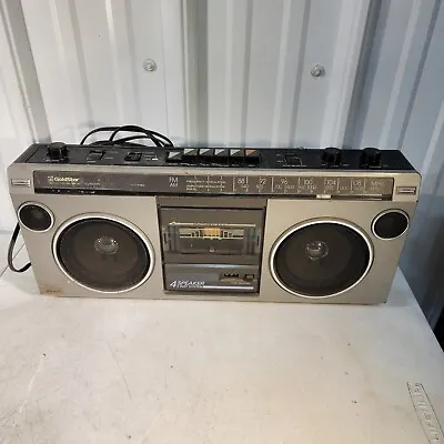 Goldstar TSR-571 Vintage Stereo Radio Cassette Recorder Boom Box Ghetto Blaster • $130