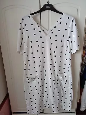 Marks And Spencer Linen Mix Ladies Dress Size 16 • £4.99