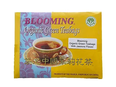 $16.99 • Buy Blooming Organic Green Tea With Jasmine Flower 100 Teabags