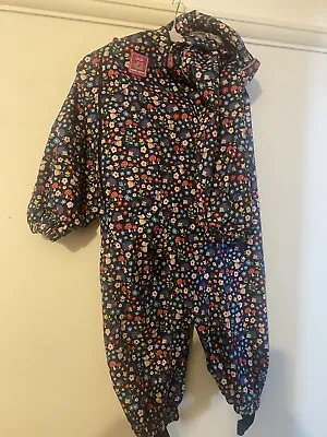 £10 • Buy Girls Jojo Maman Bebe Splish Splash Rain Suit 2-3 Years