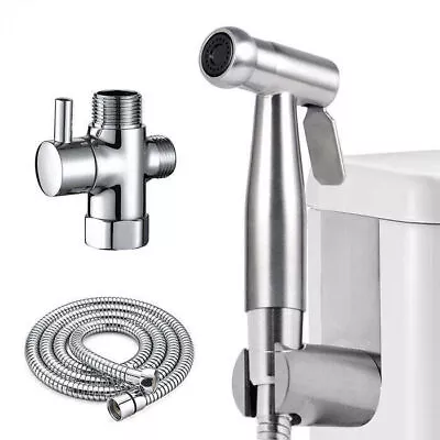 High Quality Hand Held Toilet Bidet Sprayer Bathroom Shower Kit With T Adaptor • $13.99