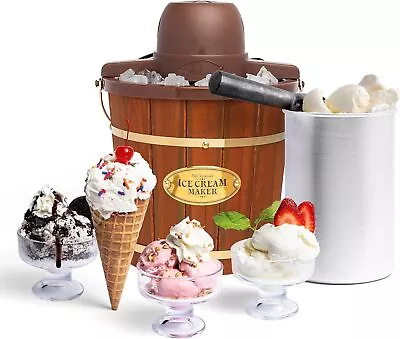 Nostalgia Electric Ice Cream Maker - Vintage Style - 4 Quart • $82.21