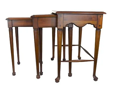 Vintage Three Nesting Tables American Drew Solid Cherry • $549.99