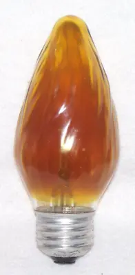 Vintage Ge 25 Watt Large Amber Flame Light Bulb Tested • $9.95