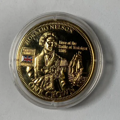 2010 HORATIO NELSON GREAT BRITISH HEROES ONE CROWN COIN Tristan Da Cunha • £10.57