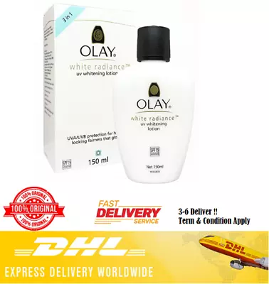 $160.33 • Buy Offer!! 3X Olay White Radiance UV Whitening Lotion SPF19 For Healthy Skin 150ml 