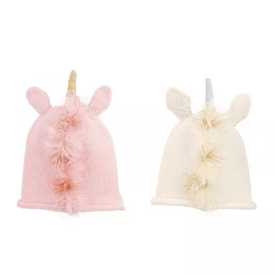 Mud Pie E1 The Kids Shoppe Baby Girl Knit Unicorn Hat 6-18M 16010074 Choose • $10.19