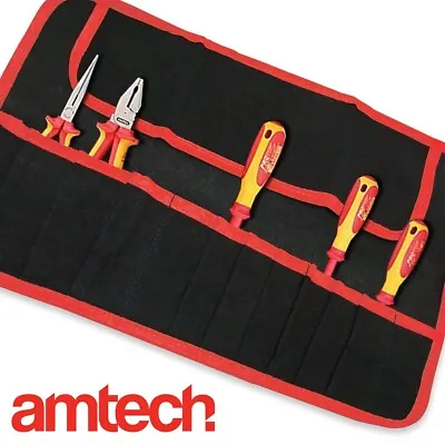 £5.95 • Buy 12 POCKET TOOL ROLL Sleeve Screwdriver Spanner Wrench DIY Bag Pouch Tidy Storage