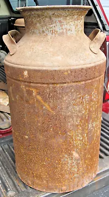 VTG Antique 10 Gallon Milk Can Dairy Farm Cream Barn PRIMITIVE Canister Steel • $37.99