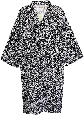 Women's Mens Dressing Gowns Cotton Kimono Robe Wrap Yukata Kimono Pajamas Gown • £19.83