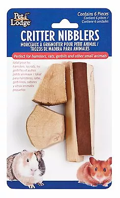 Pet Lodge Critter Nibblers - 100% Natural Wood Grown In The USA - 6 Pack • $2.95
