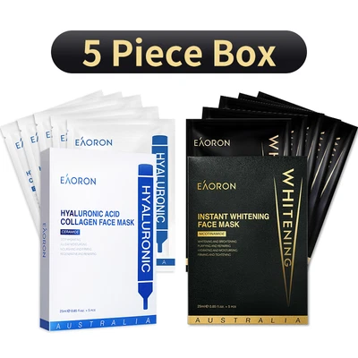 $24.95 • Buy Eaoron Hyaluronic Bright Line Filler Sooth Tight Face Masks 25ml 5 Piece Boxes