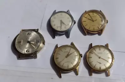 LOT Vintage Watches Men's Gruen Precision Croton Wittnauer Capri Mepa Wristwatch • $16.50