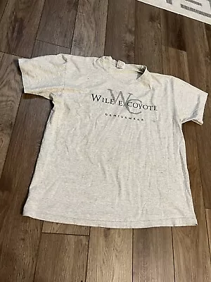 Vintage Wile E Coyote Warner Bros 1995 GeniusWear Double Sided Shirt XL • $2