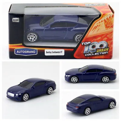 1/64 Scale Bentley Continental GT Model Car Diecast Toy Cars For Kids Toys Blue • $8.97