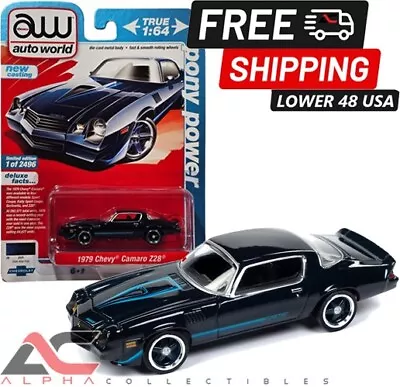 Autoworld Awsp155 1:64 1979 Chevrolet Camaro Z/28 (dark Blue) • $13.95