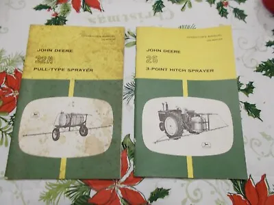 2 Original John Deere Operator's Manual 32A Pull-Type Sprayer+ 25 3-Point Hitch  • $14
