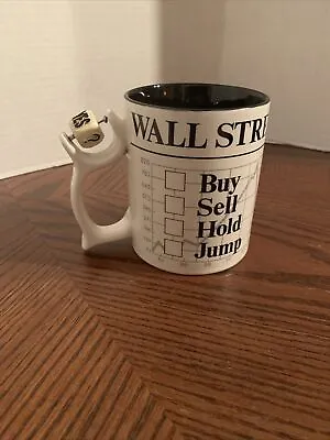 Wall Street Coffee Mug Dept 56 Spinners Stock Buy Sell Hold Jump Spinner Dice  • $12.90