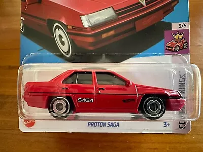 NEW 2024 Hot Wheels PROTON SAGA Compact Kings Series Racing RARE Classic • $5