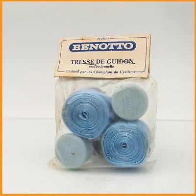 NOS BENOTTO BLUE SMOOTH CELLO HANDLEBAR TAPE VINTAGE ROAD BIKE 70s 80s CLASSIC • $113.26