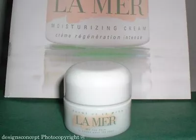 LA MER Creme De La Mer Moisturizing Cream Trial Size  .11oz-3.5ml W/ Spatula NEW • $7.99