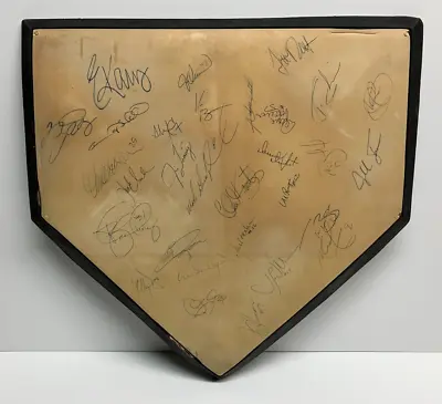 Early 2000s Los Angeles Dodgers Team Signed Autographed Home Plate W/ Vin Scully • $595