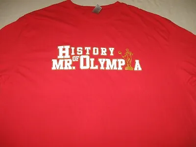 2023 History Of MR OLYMPIA Derek Lunsford T Shirt Men's 2XL Bodybuilding Orlando • $19.99