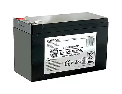 £71.49 • Buy Peg Perego Fiat 500 12V 7A Ride-On Toys Replacement LITHIUM LiNiMnCo NCM Battery