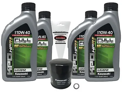 Kawasaki  Full Synthetic Oil Change Kit For 2005-2008 Kawasaki Vulcan 1600 Nomad • $74.99