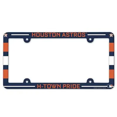 Houston Astros Plastic License Frame [NEW] MLB Tag Auto Car Plate Truck • $7.95