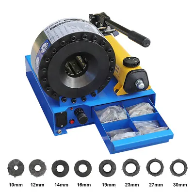 Portable Hydraulic Hose Crimper Pipe Crimping Machine 5600KN  With 8 Sets Dies • $999